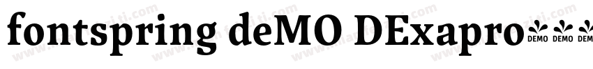 fontspring deMO DExapro字体转换